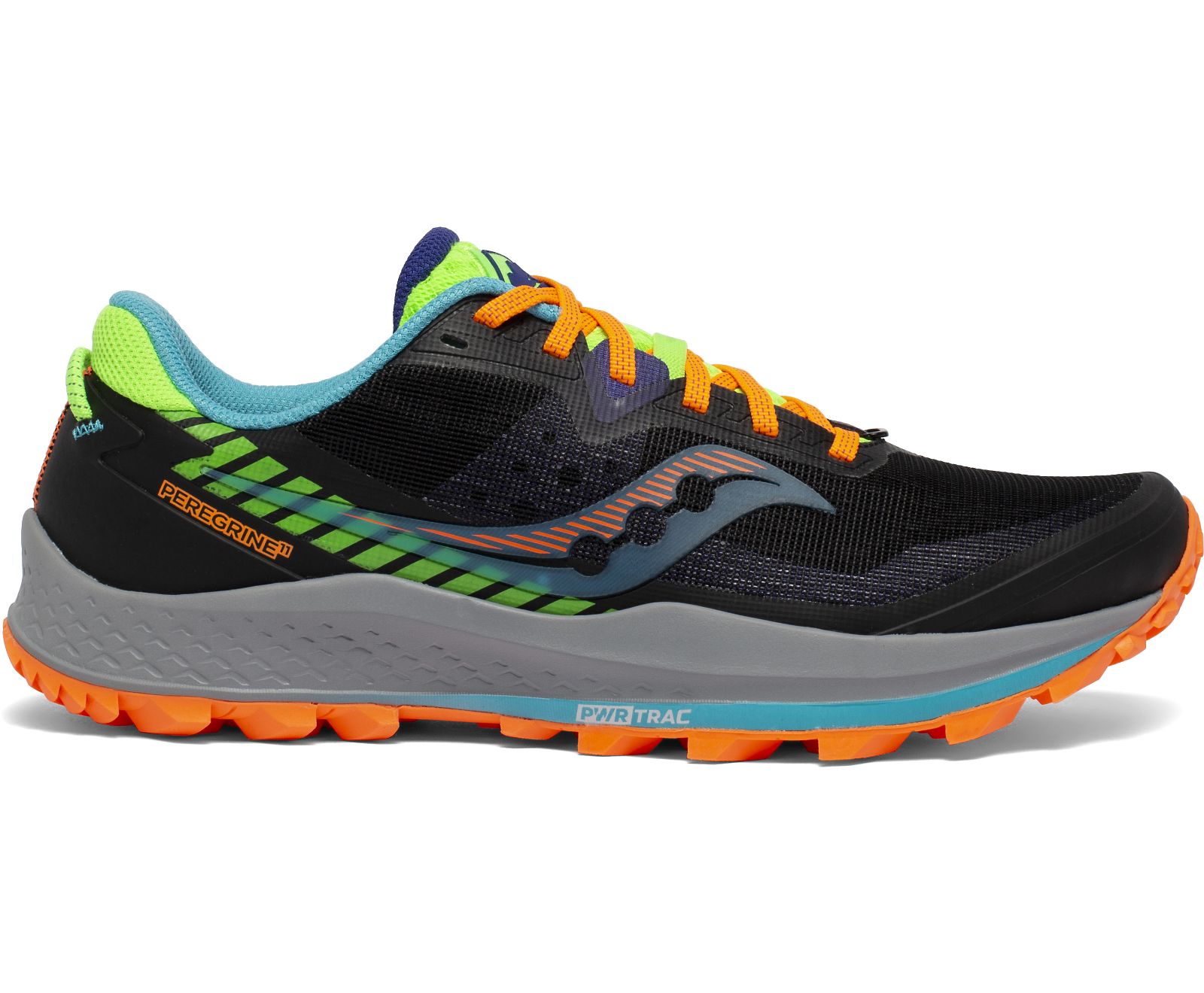 Férfi Saucony Peregrine 11 Trail Futócipő Narancssárga Zöld Fekete | HU 792PJJ